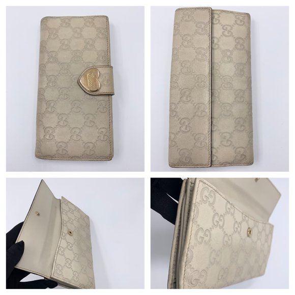 Authentic Gucci GG Greyish Beige Long Wallet - Picture 4 of 11